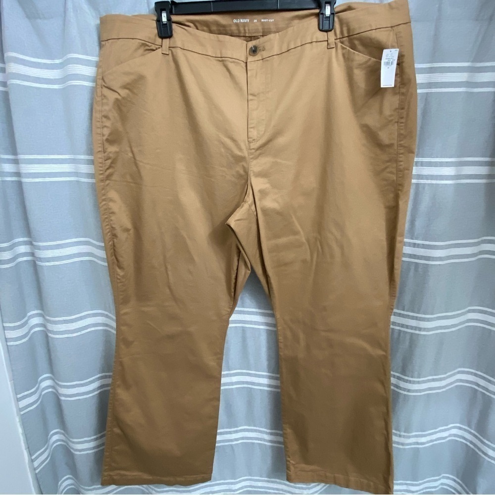NWT OLD NAVY / Bootcut Khaki Crumb on‎ Down Pants Size 26